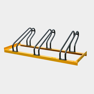 Horizontal 3 Holders Bike Rack Storage for Outdoor