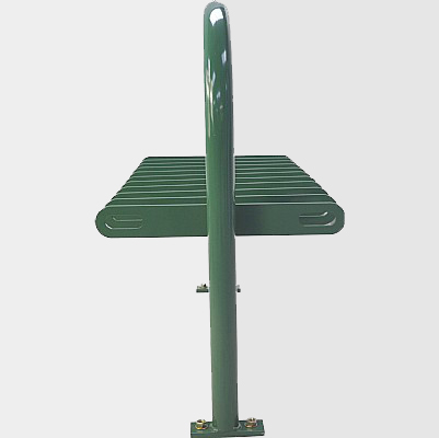 City Double Side Metal Green Scooter Stand for 20 Scooters