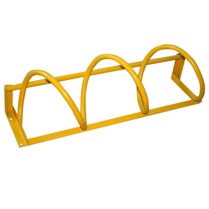 Four Bay Commercial Metal Creative Pipe Spiral Coil Shape Bike Rack