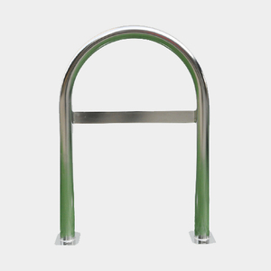 China Manufacturer Stainless Steel Bike U Rack with Crossbar