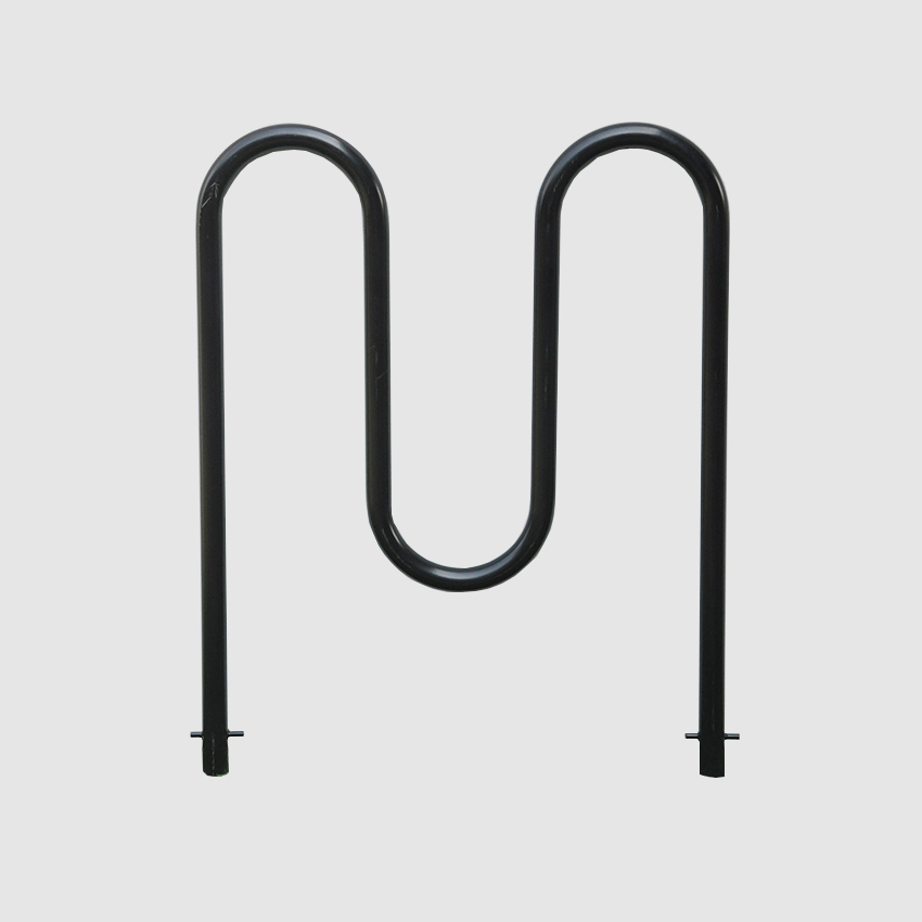 Floor-mounted Commercial Double Side Wave Fat Mountain Bike Stand
