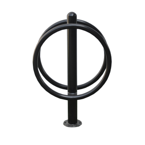 Powder Coated Black Parking Bike Rack Stand Public Floor Type